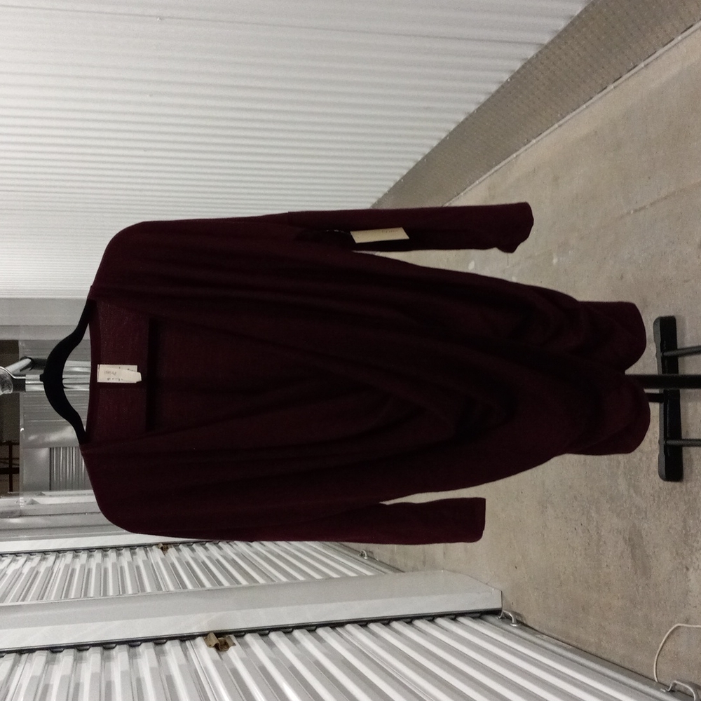 Burgany colored oversized top